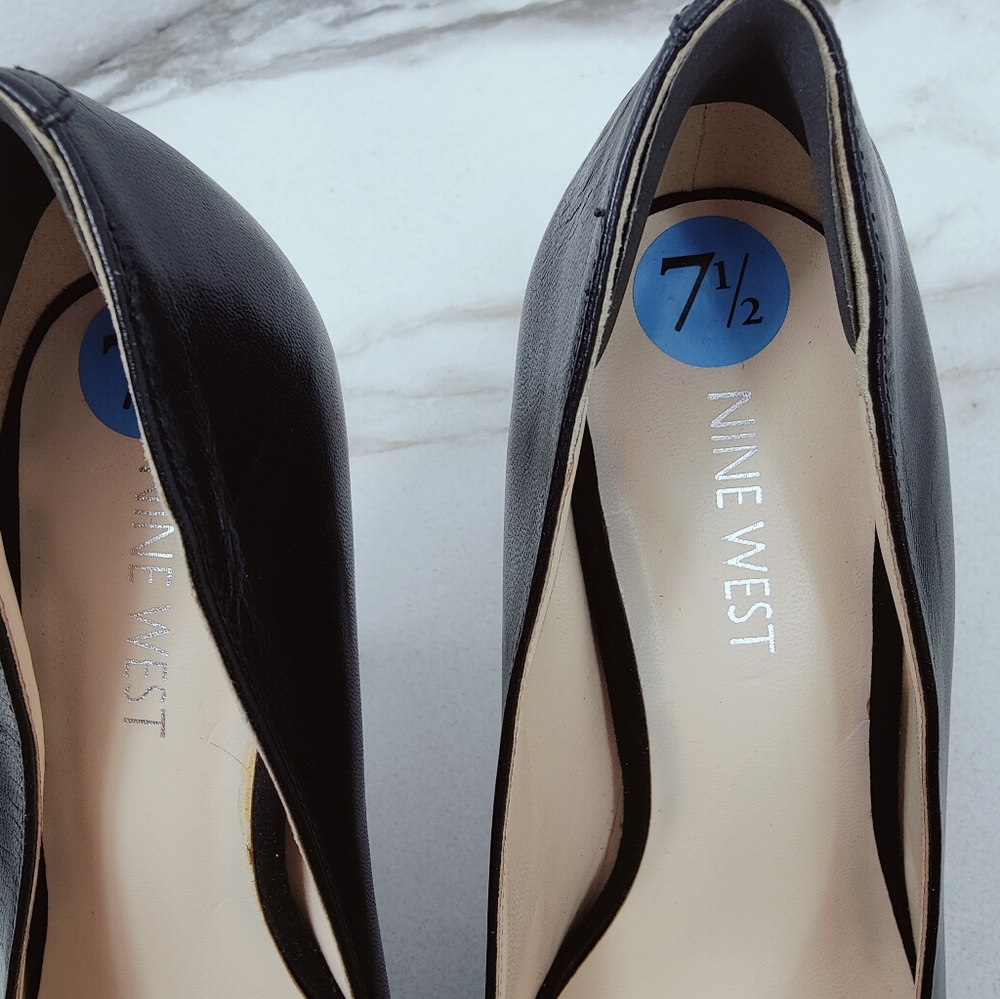 Nine West Balder Striped Mesh Toe Pumps Heels, Sz 7.5 - Picture 10 of 10